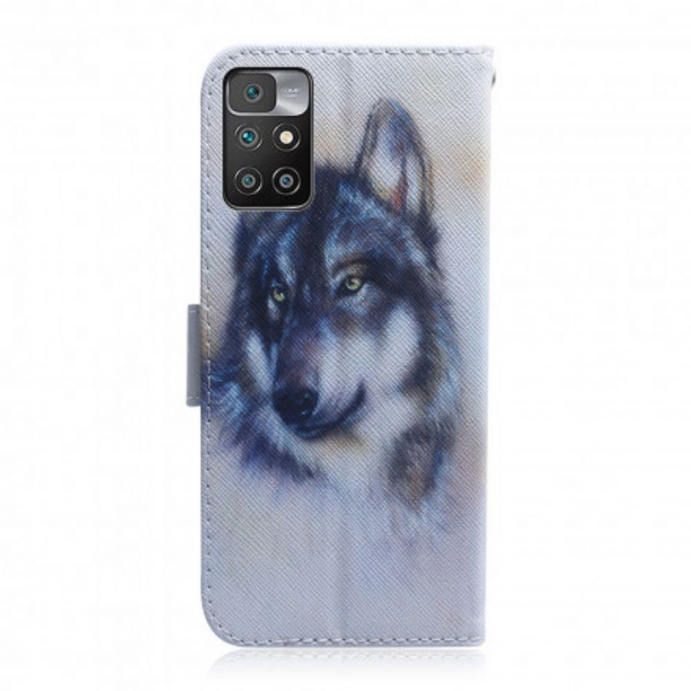 Leren Hoesje voor Xiaomi Redmi 10 Hondsblik