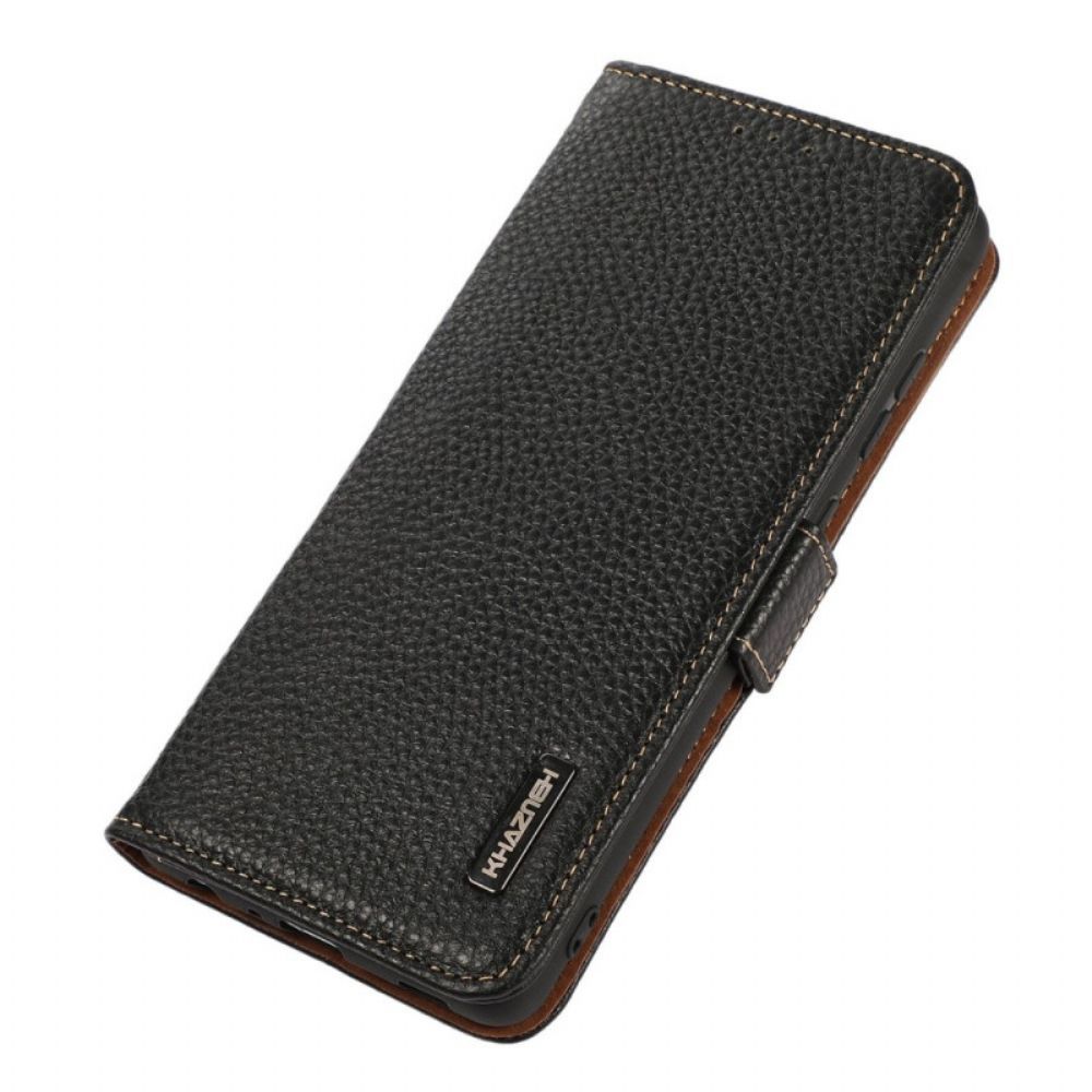 Folio-hoesje voor Honor Magic 4 Pro Litchi Leer Khazneh Rfid