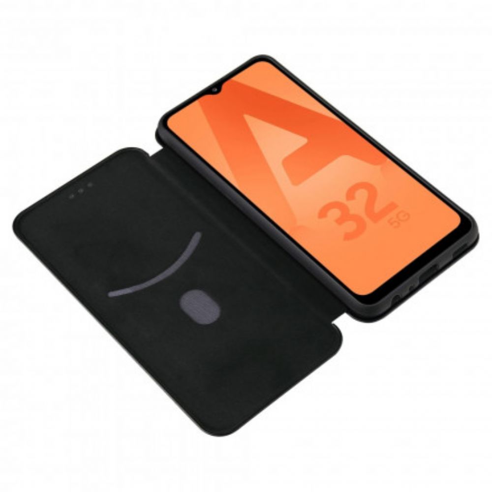 Bescherming Hoesje voor Samsung Galaxy A32 4G Folio-hoesje Koolstofvezel