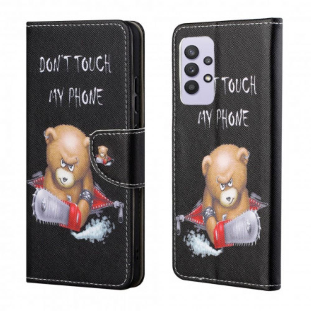 Flip Case voor Samsung Galaxy A32 4G Gevaarlijke Beer