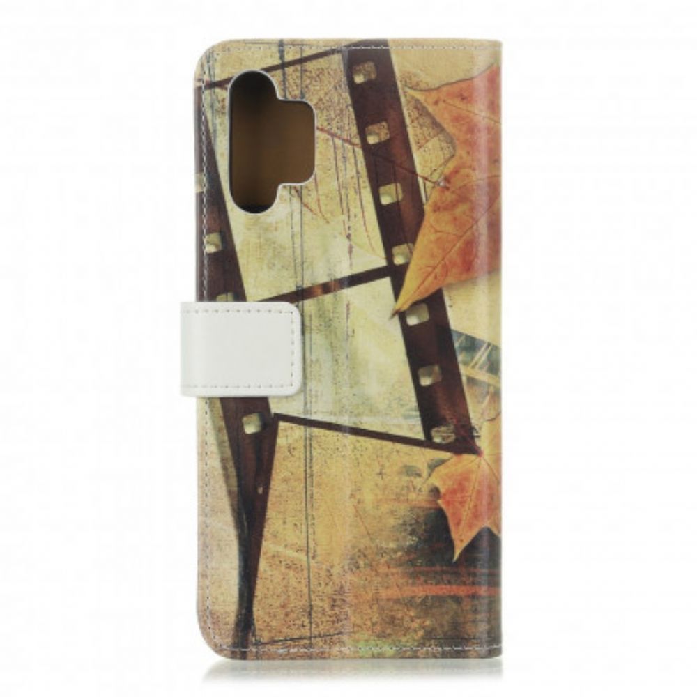 Folio-hoesje voor Samsung Galaxy A32 4G Eiffeltoren In De Herfst