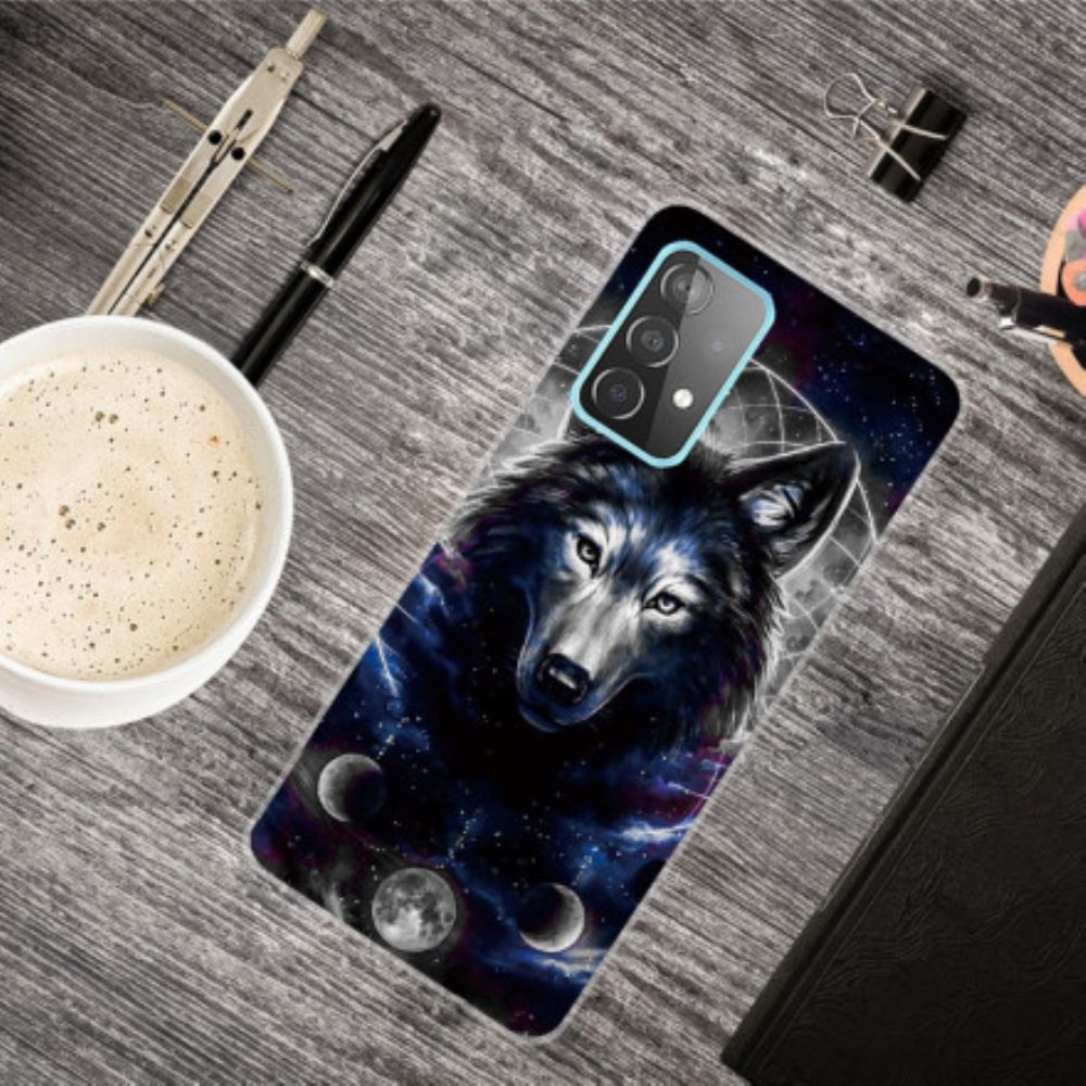 Hoesje voor Samsung Galaxy A32 4G Flexibele Wolf