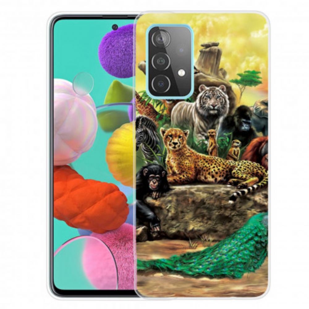 Hoesje voor Samsung Galaxy A32 4G Safaridieren