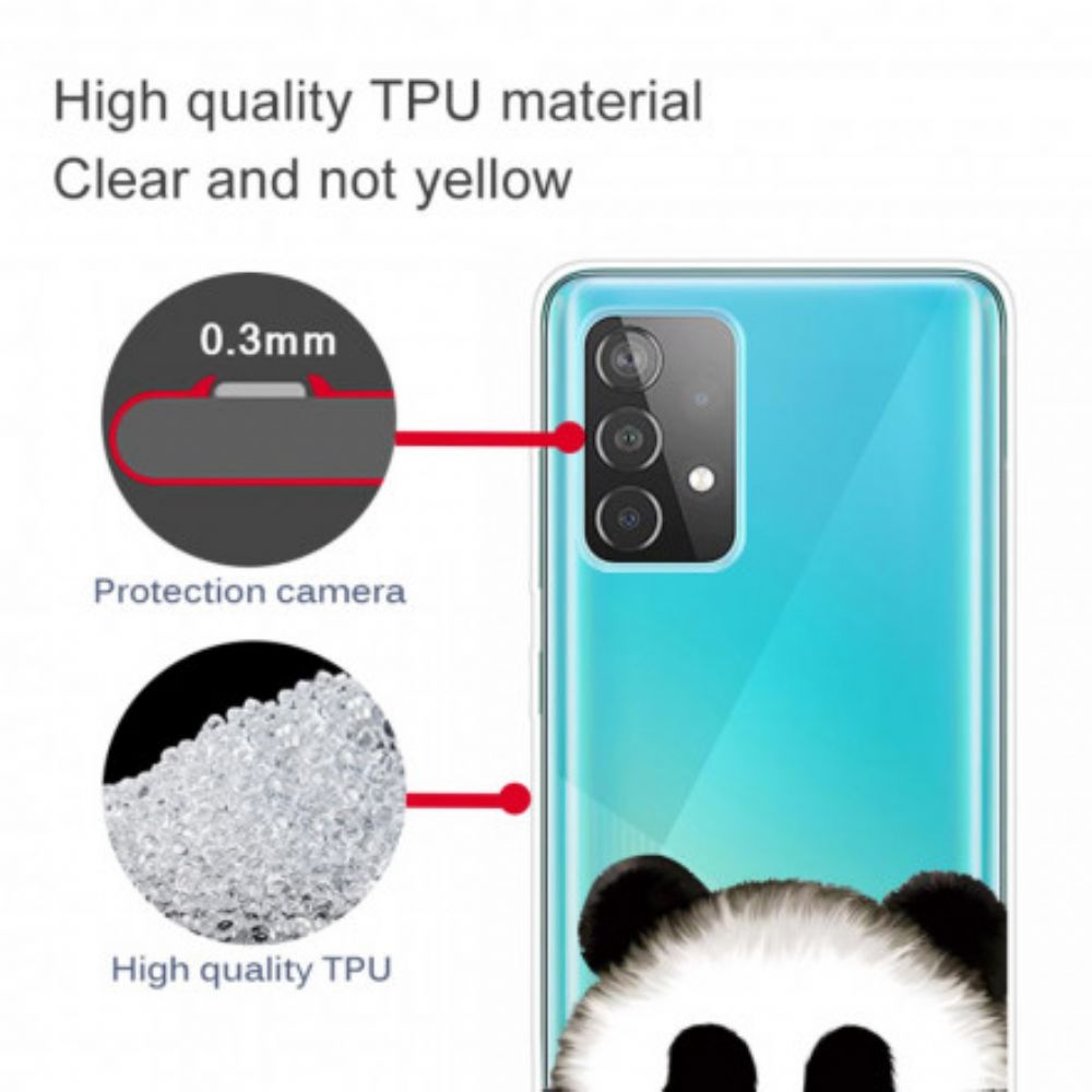 Hoesje voor Samsung Galaxy A32 4G Transparante Panda