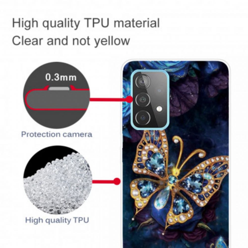 Telefoonhoesje voor Samsung Galaxy A32 4G Luxe Vlinder