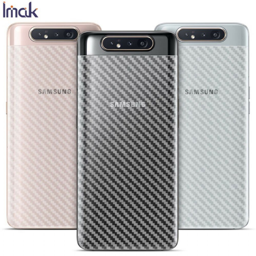 Achterste Beschermfolie Voor Samsung Galaxy A90 / A80 Carbon Style Imak