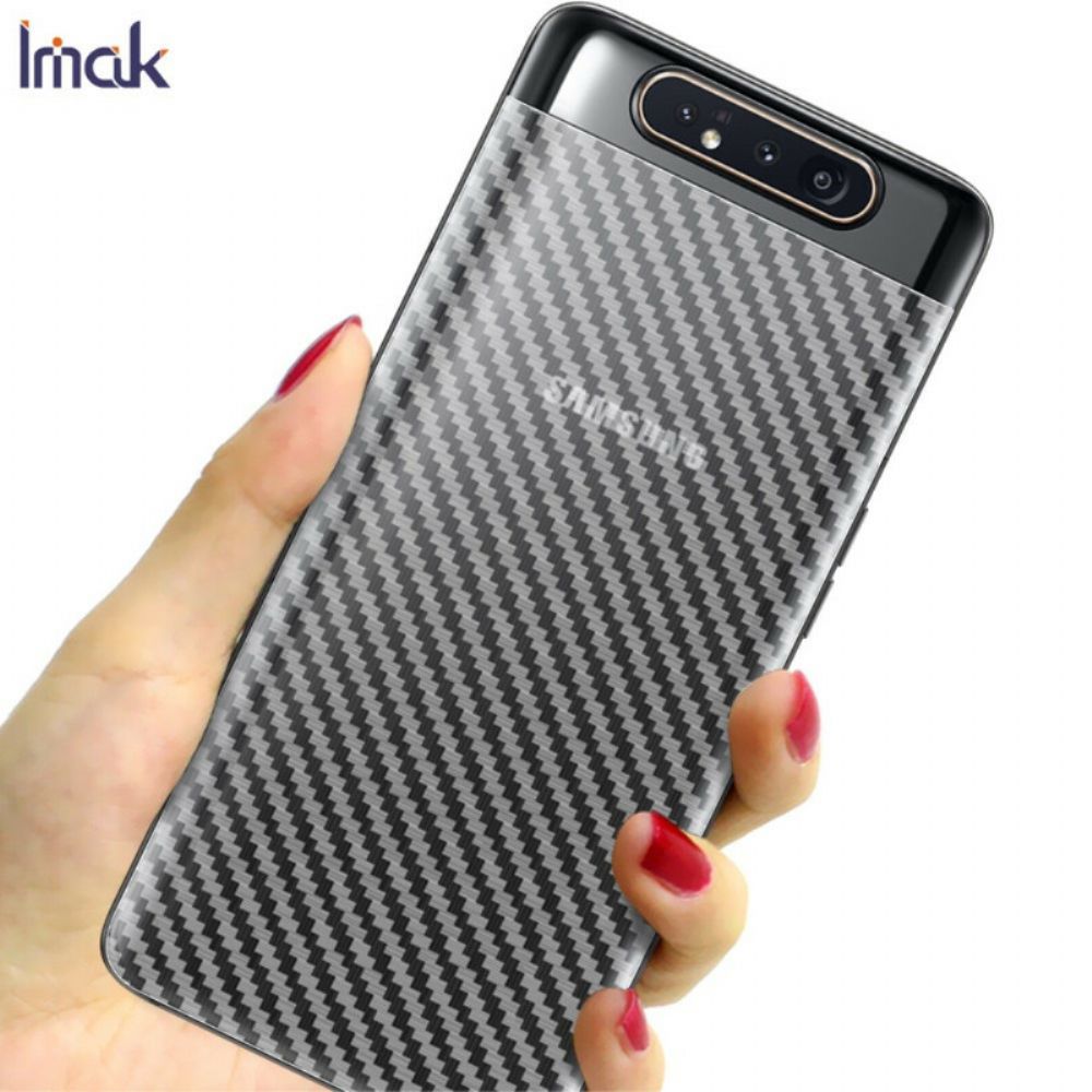 Achterste Beschermfolie Voor Samsung Galaxy A90 / A80 Carbon Style Imak