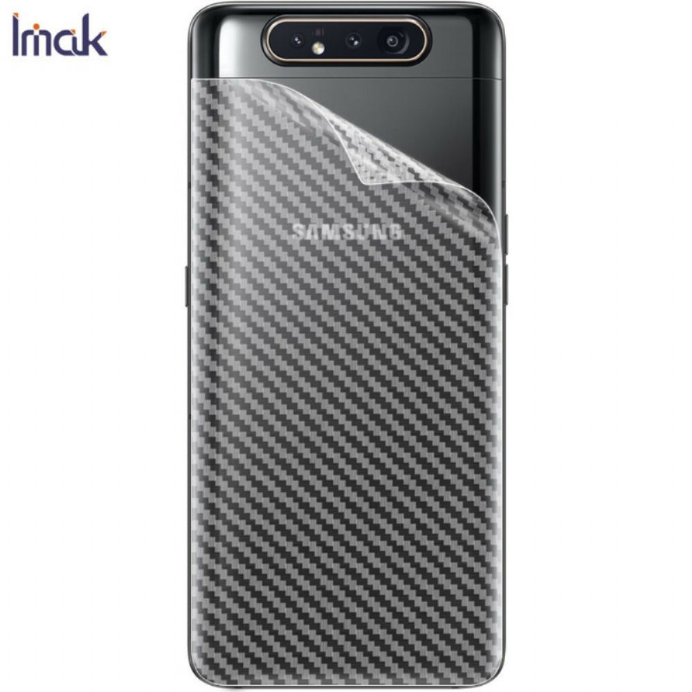 Achterste Beschermfolie Voor Samsung Galaxy A90 / A80 Carbon Style Imak