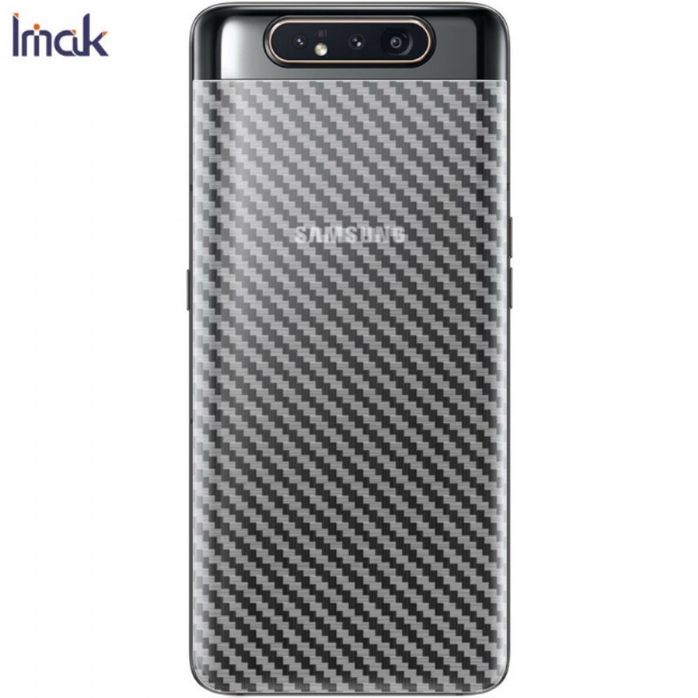 Achterste Beschermfolie Voor Samsung Galaxy A90 / A80 Carbon Style Imak