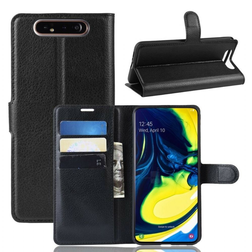 Leren Hoesje voor Samsung Galaxy A90 / A80 Retro Kunstleer