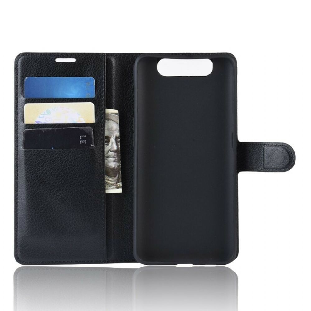 Leren Hoesje voor Samsung Galaxy A90 / A80 Retro Kunstleer