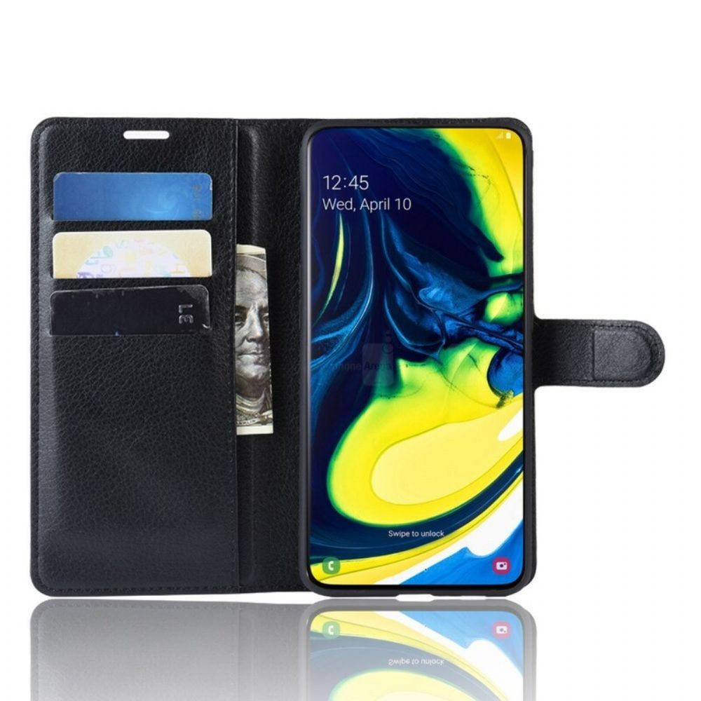 Leren Hoesje voor Samsung Galaxy A90 / A80 Retro Kunstleer