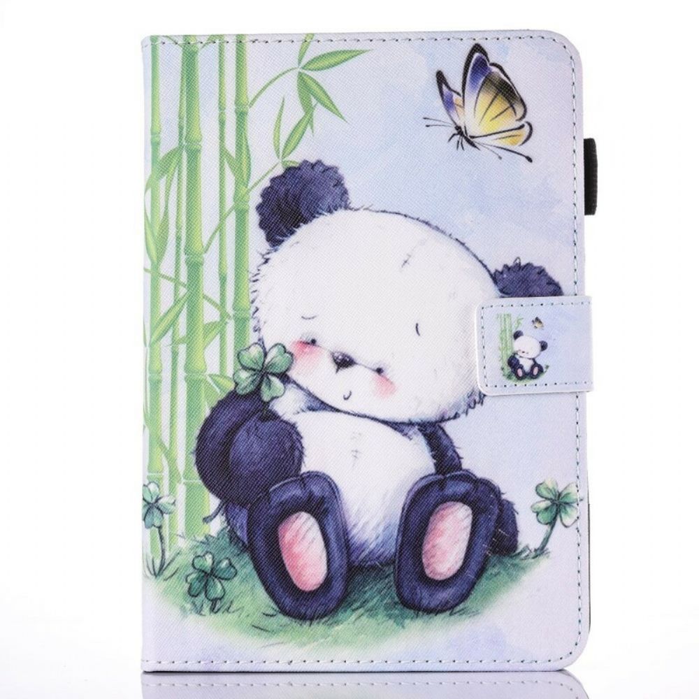 Leren Hoesje voor iPad 9.7" Romantische Panda
