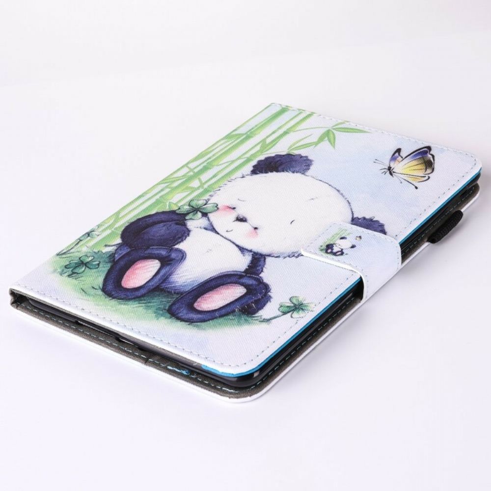 Leren Hoesje voor iPad 9.7" Romantische Panda