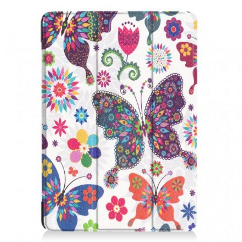 Leren Hoesje voor iPad 9.7" Vlinders En Bloemen