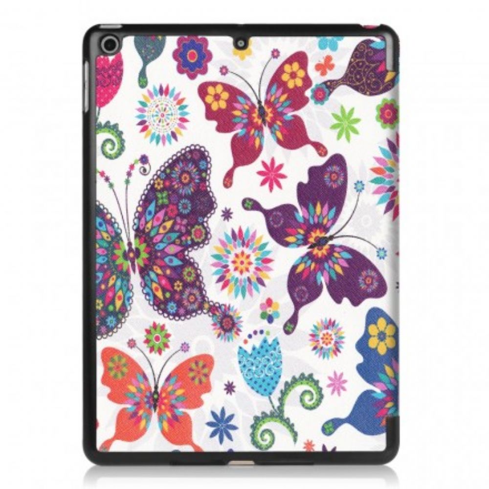 Leren Hoesje voor iPad 9.7" Vlinders En Bloemen