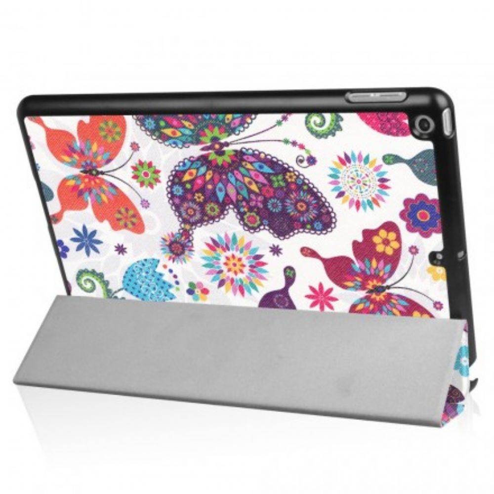 Leren Hoesje voor iPad 9.7" Vlinders En Bloemen