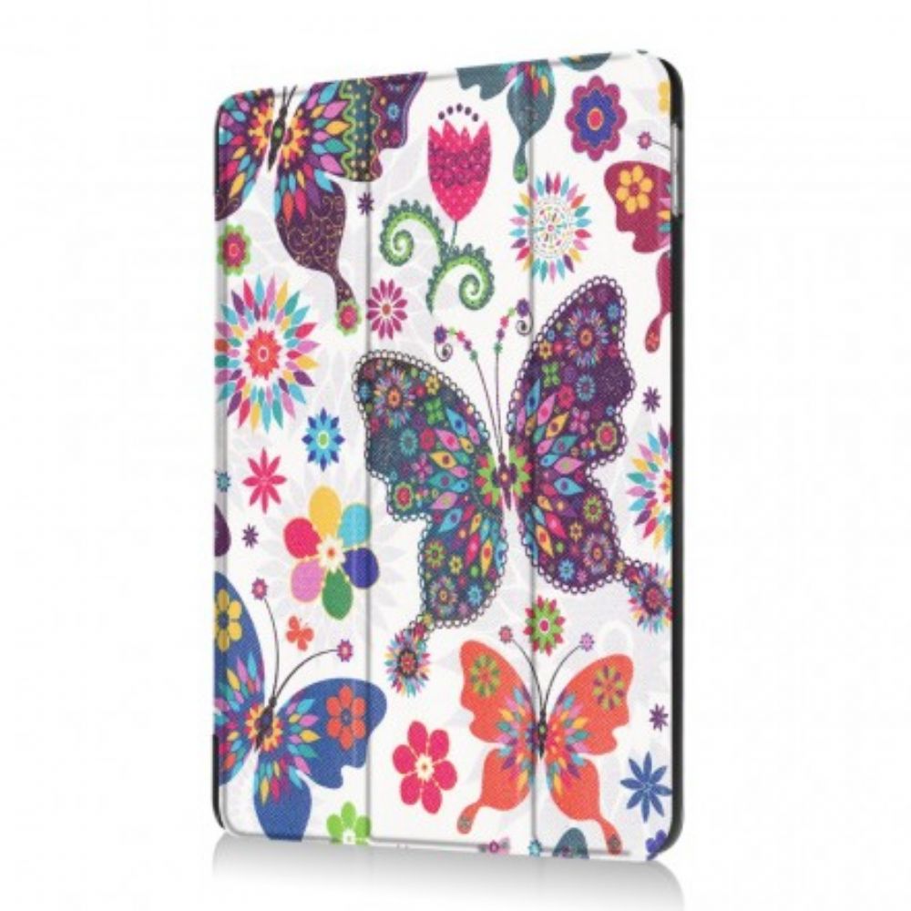 Leren Hoesje voor iPad 9.7" Vlinders En Bloemen