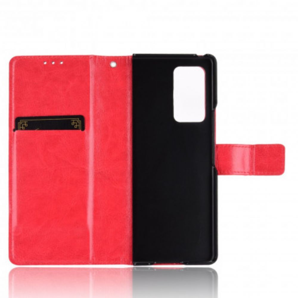 Folio-hoesje voor Samsung Galaxy Z Fold 2 Flitsachtig Kunstleer