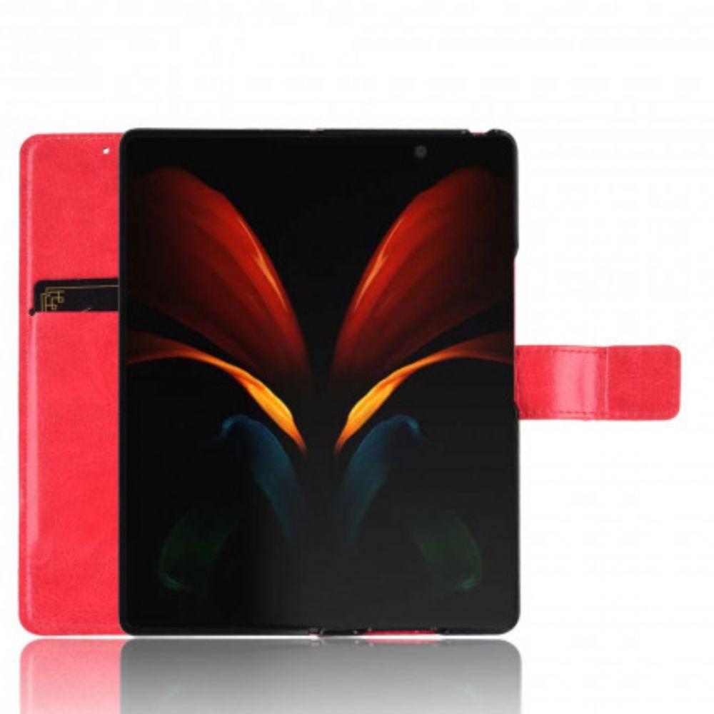 Folio-hoesje voor Samsung Galaxy Z Fold 2 Flitsachtig Kunstleer