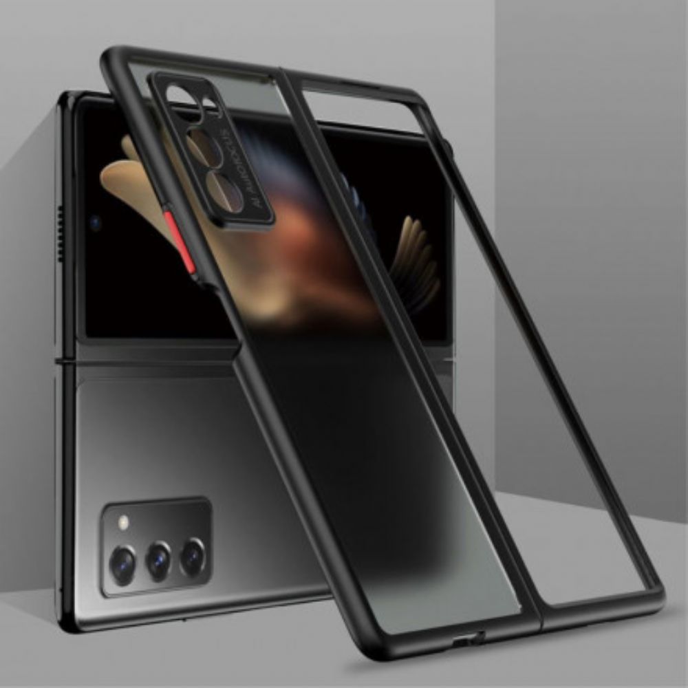 Hoesje voor Samsung Galaxy Z Fold 2 Transparante Gekleurde Randen Gkk