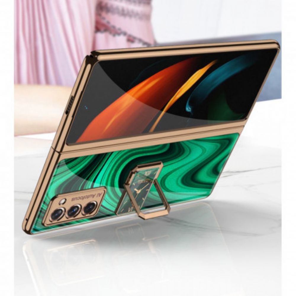 Telefoonhoesje voor Samsung Galaxy Z Fold 2 Vintage Klok En Gkk-beugel