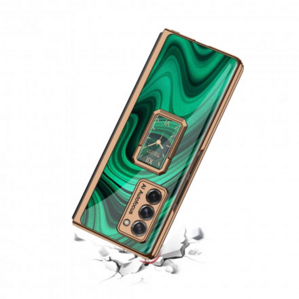 Telefoonhoesje voor Samsung Galaxy Z Fold 2 Vintage Klok En Gkk-beugel