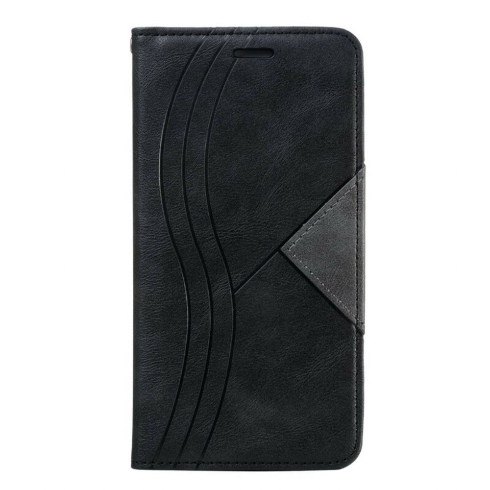 Bescherming Hoesje voor Xiaomi Redmi 8 Folio-hoesje Wave Lederen Stijl