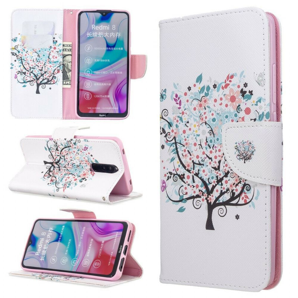 Folio-hoesje voor Xiaomi Redmi 8 Bloemrijke Boom