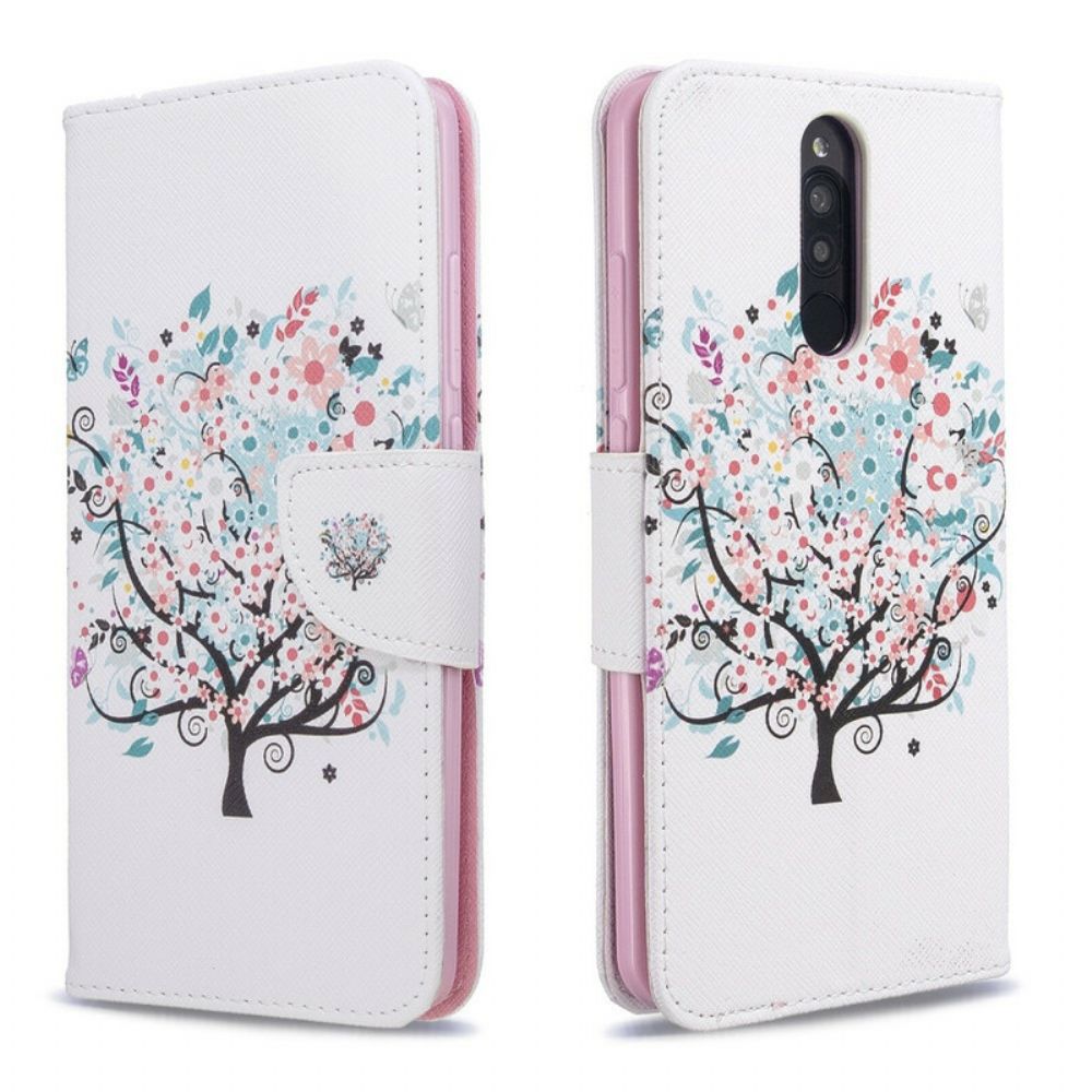 Folio-hoesje voor Xiaomi Redmi 8 Bloemrijke Boom