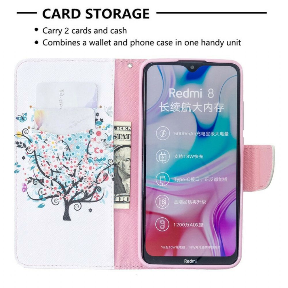 Folio-hoesje voor Xiaomi Redmi 8 Bloemrijke Boom