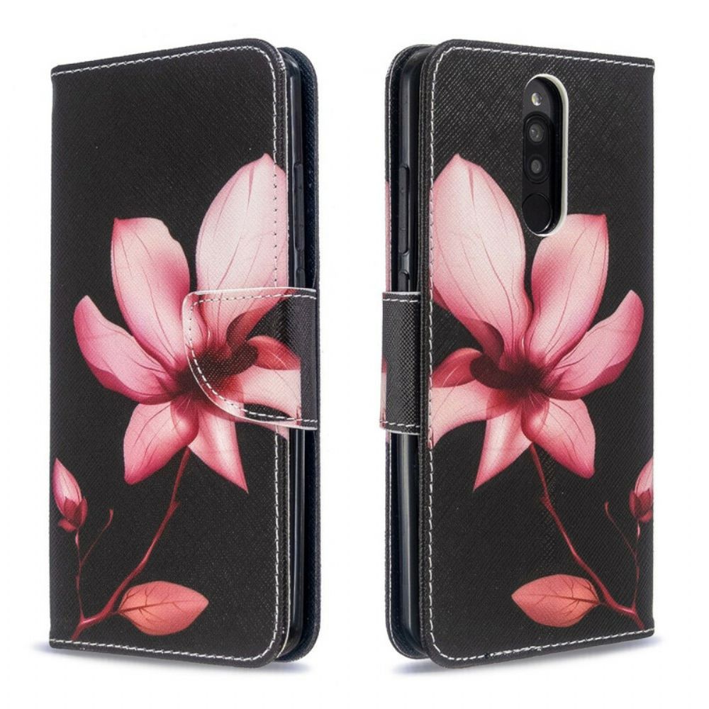 Folio-hoesje voor Xiaomi Redmi 8 Roze Bloem