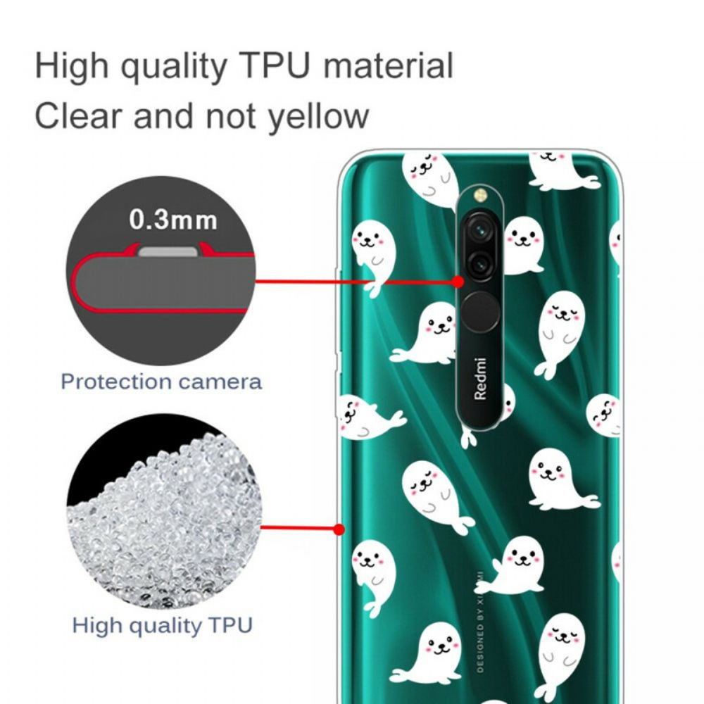Hoesje voor Xiaomi Redmi 8 Top Zeeleeuwen
