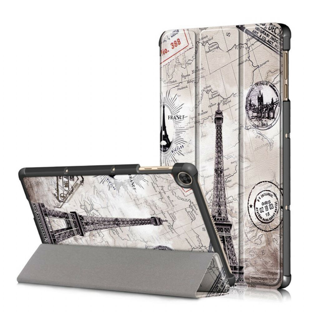 Bescherming Hoesje voor Huawei MatePad T 10s Versterkte Retro Eiffeltoren