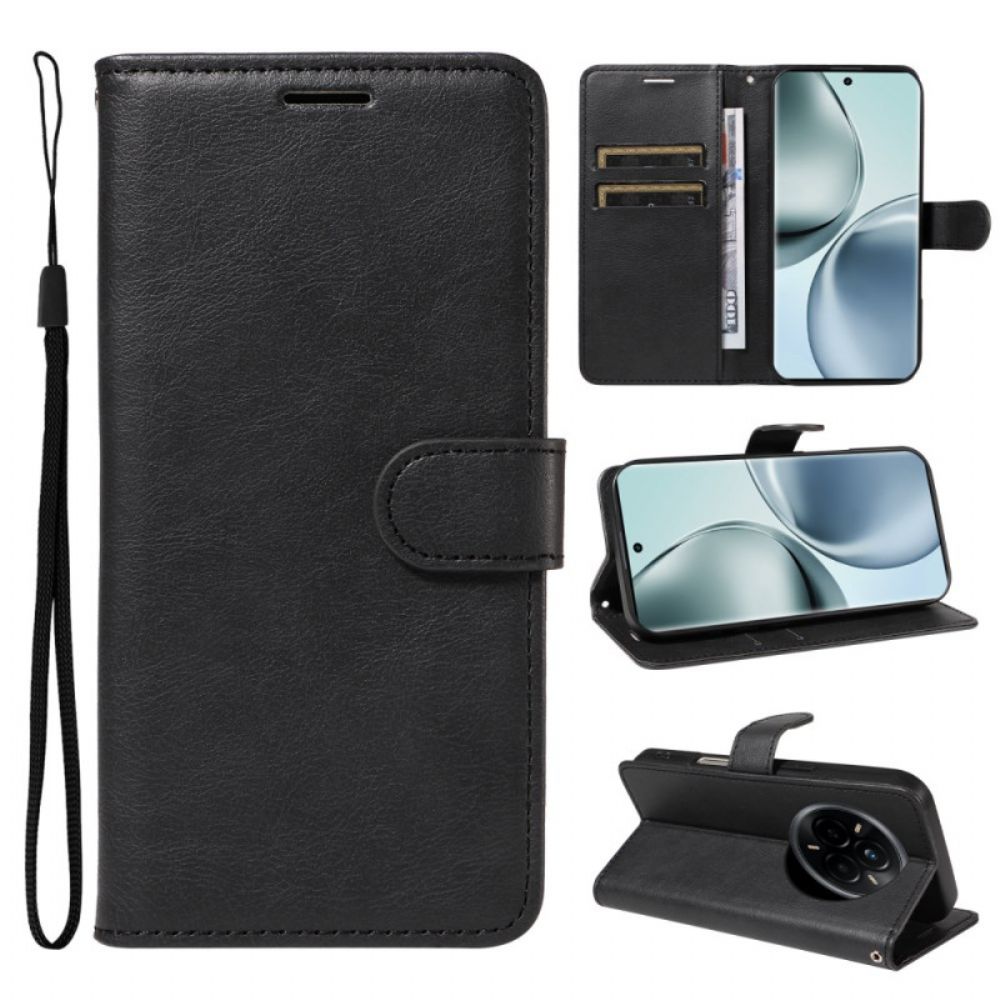 Bescherming Hoesje Realme 14 Pro 5g Effen Kunstleer