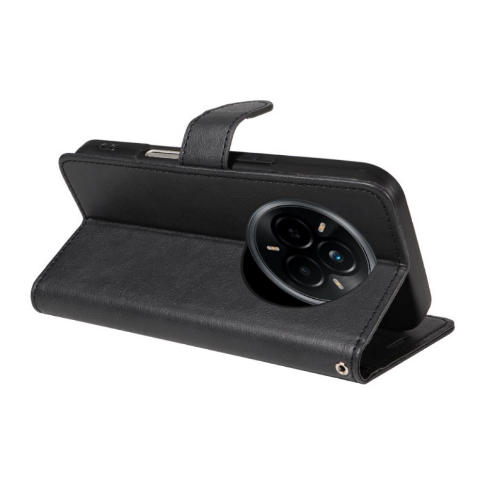 Bescherming Hoesje Realme 14 Pro 5g Effen Kunstleer