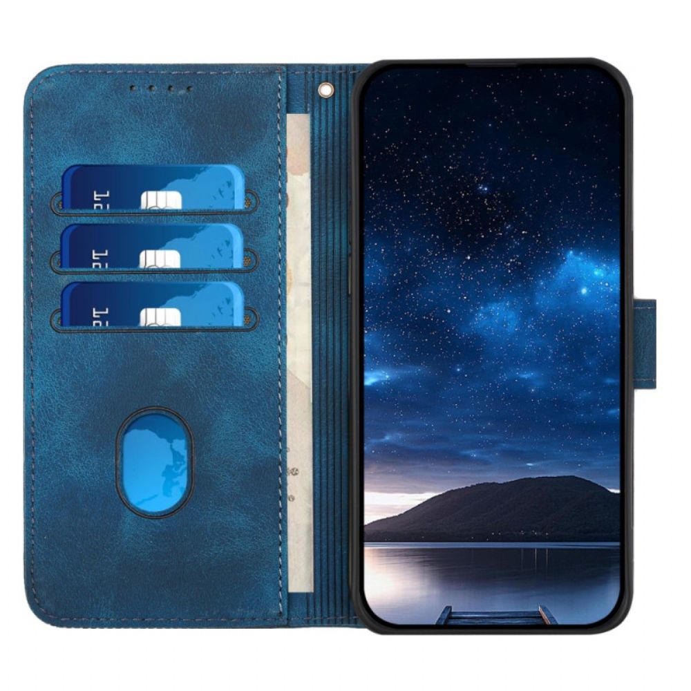Bescherming Hoesje Realme 14 Pro 5g Geometrische Vlinders Met Riem