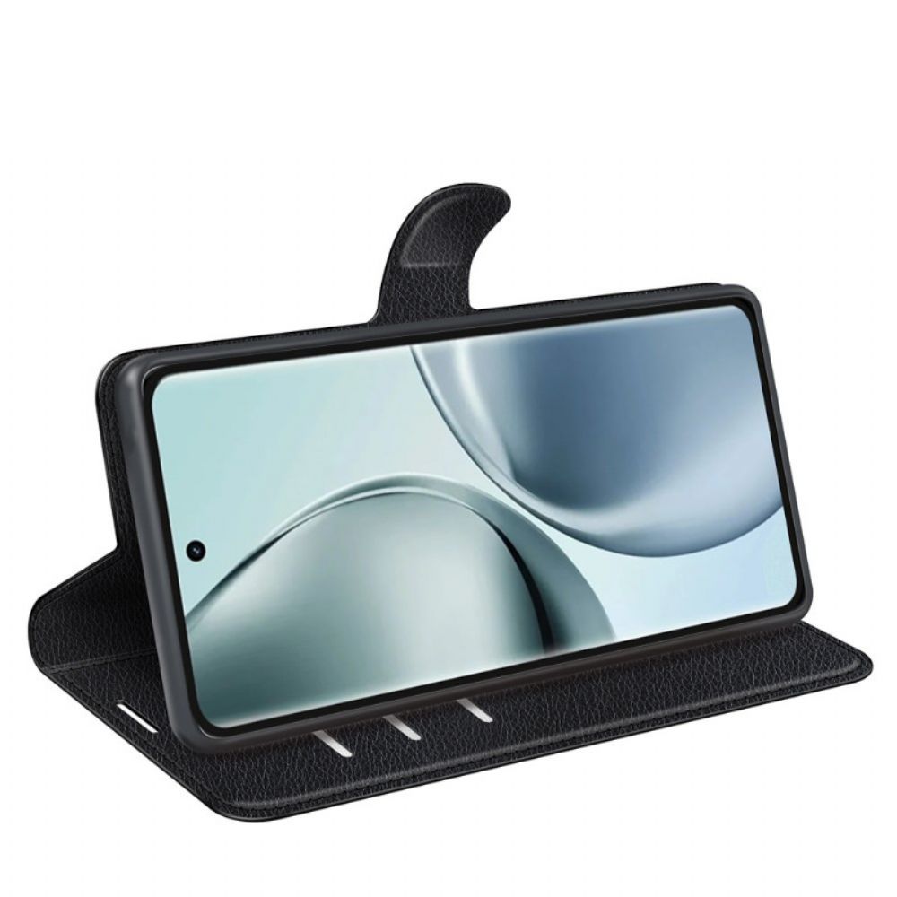 Flip Case Leren Realme 14 Pro 5g Klassiek Lychee Kunstleer