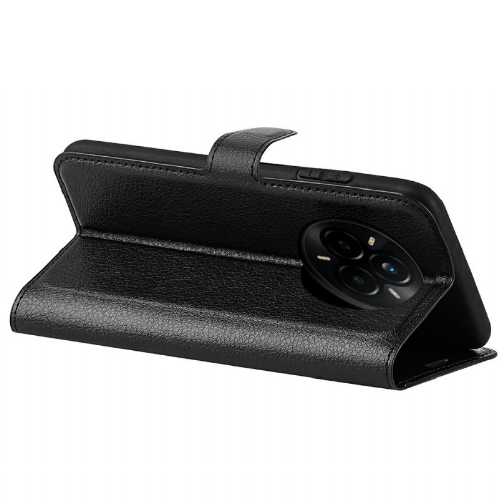 Flip Case Leren Realme 14 Pro 5g Klassiek Lychee Kunstleer