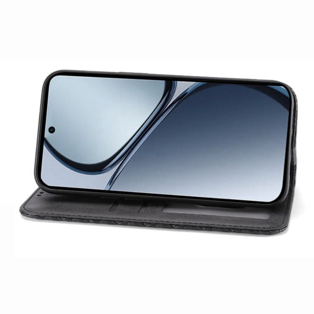 Folio-hoesje Realme 14 Pro 5g Gestructureerd Ontwerp Met Karabijnsluiting Bescherming Hoesje