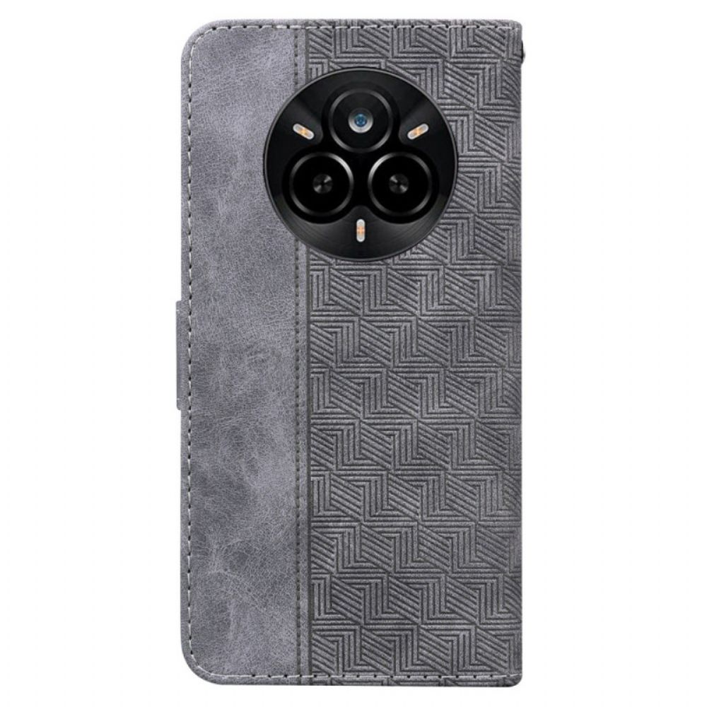 Folio-hoesje Realme 14 Pro 5g Geweven Patroon