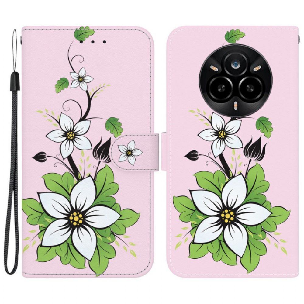 Folio-hoesje Realme 14 Pro 5g Leliepatroon