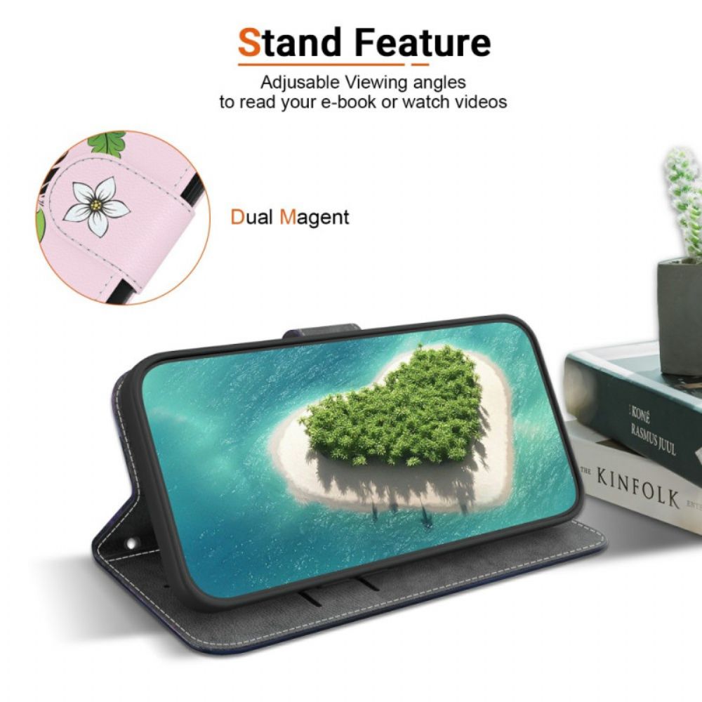 Folio-hoesje Realme 14 Pro 5g Leliepatroon