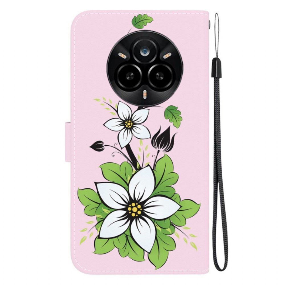 Folio-hoesje Realme 14 Pro 5g Leliepatroon