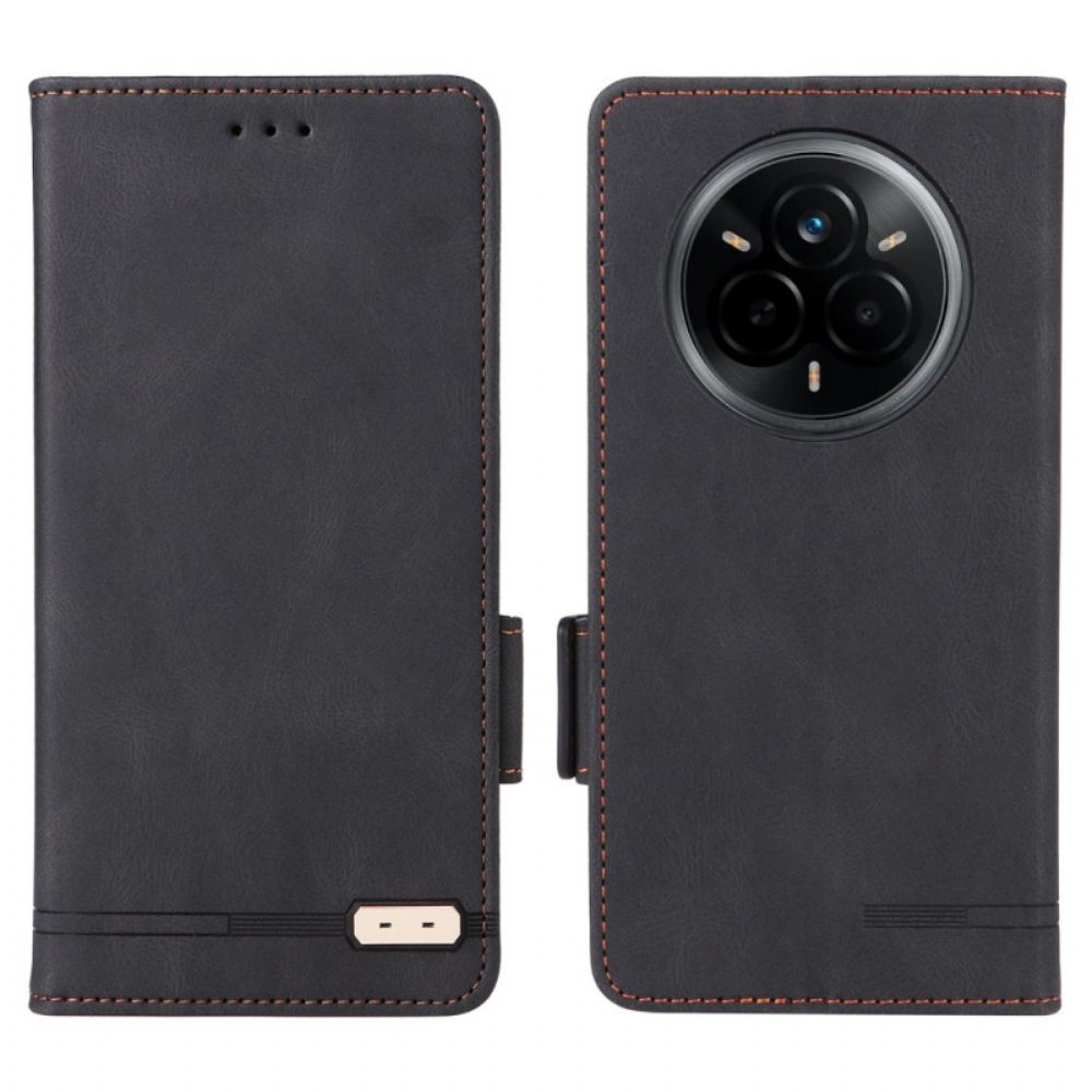 Folio-hoesje Realme 14 Pro 5g Retro Suède-effect