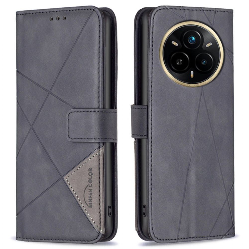 Folio-hoesje Realme 14 Pro 5g Telefoonhoesje Binfen Color Geometrisch Patroon
