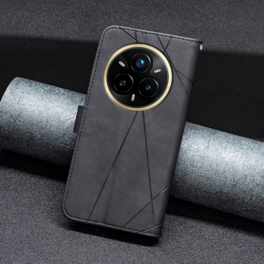 Folio-hoesje Realme 14 Pro 5g Telefoonhoesje Binfen Color Geometrisch Patroon