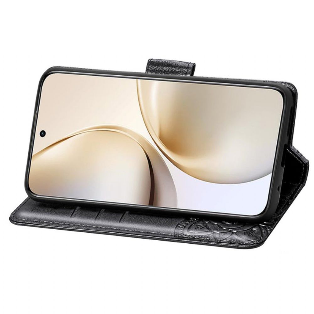 Leren Hoesje Realme 14 Pro 5g Barokke Vlinder