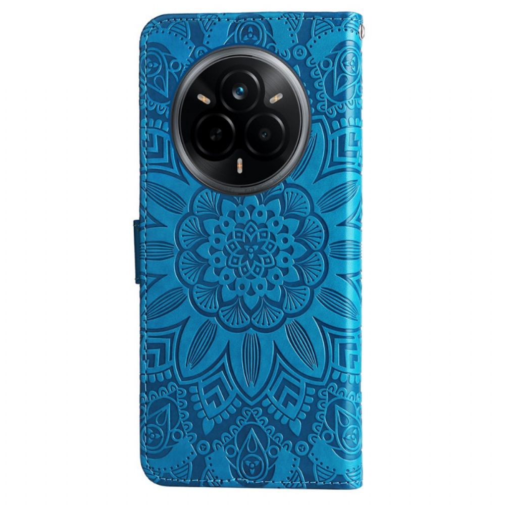 Leren Hoesje Realme 14 Pro 5g Fantastische Mandala Bescherming Hoesje