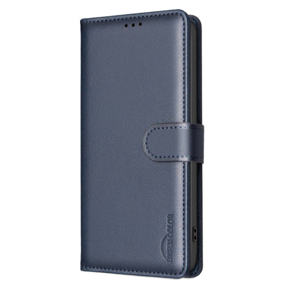 Leren Hoesje Voor Realme 14 Pro 5g Klassiek